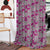 Rose Rhapsody Floral Hot Pink Heavy Satin Blackout curtains Set Of 2 - (DS191D)