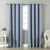 Jacquard Room Darkening Curtains in Artic Blue Set Of 2 - (P192)