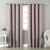 Jacquard Room Darkening Curtains in Cupcake Pink Set Of 2 - (P193)