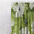Floral Flair Floral Grass Green Heavy Satin Room Darkening Curtains Set Of 1pc - (DS194G)