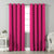 Jacquard Room Darkening Curtains in Ultra Pink Set Of 2 - (P199)