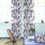 Dazzling Dahlias Floral Purple Heavy Satin Blackout curtains Set Of 2 - (DS19D)