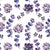 Dazzling Dahlias Floral Purple Heavy Satin Blackout curtains Set Of 2 - (DS19D)