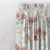 Feral Florals Floral Red Heavy Satin Room Darkening Curtains Set Of 1pc - (DS206A)