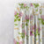 Feral Florals Floral Pink Heavy Satin Room Darkening Curtains Set Of 1pc - (DS206C)