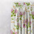 Feral Florals Floral Pink Heavy Satin Blackout curtains Set Of 2 - (DS206C)