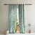 Blossoming Wings Floral Dusty Brown Heavy Satin Room Darkening Curtains Set Of 2 - (DS207A)