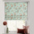 Blossoming Wings Floral Dusty Brown Satin Roman Blind (DS207A)