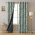 Blossoming Wings Floral Dusty Brown Heavy Satin Blackout curtains Set Of 2 - (DS207A)