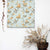Blossoming Wings Floral Pastel Yellow Satin Roman Blind (DS207E)