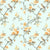 Blossoming Wings Floral Pastel Yellow Heavy Satin Blackout curtains Set Of 2 - (DS207E)