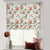 Blossoming Wings Floral Ruby Red Satin Roman Blind (DS207F)