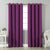 Jacquard Room Darkening Curtains in Cosmic Berry Purple Set Of 2 - (P207)