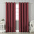 Jacquard Room Darkening Curtains in Velvet Red Set Of 2 - (P218)