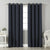 Jacquard Room Darkening Curtains in French Navy Set Of 2 - (P220)