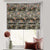Blossoming Birds Floral Charcoal Grey Satin Roman Blind (DS225E)