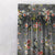 Blossoming Birds Floral Charcoal Grey Heavy Satin Room Darkening Curtains Set Of 2 - (DS225E)