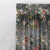 Blossoming Birds Floral Charcoal Grey Heavy Satin Room Darkening Curtains Set Of 1pc - (DS225E)