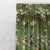 Blossoming Birds Floral Olive Heavy Satin Room Darkening Curtains Set Of 1pc - (DS225G)