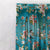 Blossoming Birds Floral Tame Teal Heavy Satin Blackout Curtains Set Of 2 - (DS225A)