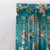 Blossoming Birds Floral Tame Teal Heavy Satin Blackout Curtains Set Of 1pc - (DS225A)