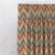 Zigzag Zest Geometric Rust Heavy Satin Room Darkening Curtains Set Of 1pc - (DS226B)