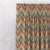 Zigzag Zest Geometric Rust Heavy Satin Room Darkening Curtains Set Of 2 - (DS226B)