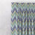 Zigzag Zest Geometric Space Blue Heavy Satin Room Darkening Curtains Set Of 2 - (DS226D)