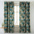 Elegent Floral Print Matt Finish Room Darkening Curtain Set of 2 MTDS230A