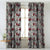 Elegent Floral Print Matt Finish Room Darkening Curtain Set of 2 MTDS230D