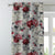 Elegent Floral Print Matt Finish Room Darkening Curtain Set of 2 MTDS230D