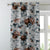 Elegent Floral Print Matt Finish Room Darkening Curtain Set of 2 MTDS230E