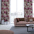 Elegent Floral Print Matt Finish Room Darkening Curtain Set of 2 MTDS230G