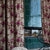 Elegent Floral Print Matt Finish Room Darkening Curtain Set of 2 MTDS230G
