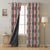BloomBlock Floral Hot Pink Heavy Satin Blackout curtains Set Of 2 - (DS236A)