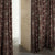 Basket of Petals Indie Hazelnut Brown Heavy Satin Room Darkening Curtains Set Of 2 - (DS239B)
