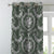 Basket of Petals Indie Olive Heavy Satin Blackout curtains Set Of 2 - (DS239F)
