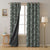 Basket of Petals Indie Olive Heavy Satin Blackout curtains Set Of 2 - (DS239F)