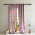 Angelic Garden Kids Pink Heavy Satin Room Darkening Curtains Set Of 2 - (DS241C)