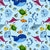Underwater Fantasy Kids Sky Blue Heavy Satin Room Darkening Curtains Set Of 2 - (DS242A)