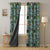 Mermaid Adventures Kids Sage Green Heavy Satin Blackout curtains Set Of 2 - (DS247A)