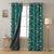 Vroom Vroom Fun Kids Mint Green Heavy Satin Blackout curtains Set Of 2 - (DS252A)