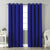 Jacquard Room Darkening Curtains in Traffic Blue Set Of 2 - (P252)