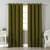 Jacquard Room Darkening Curtains in Army Green Set Of 2 - (P257)