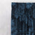Tropical Palm Floral Midnight Blue Heavy Satin Blackout Curtains Set Of 1pc - (DS258A)