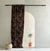 Tropical Palm Floral Chocolate Brown Heavy Satin Room Darkening Curtains Set Of 1pc - (DS258E)