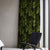 Tropical Palm Floral Olive Green Heavy Satin Room Darkening Curtains Set Of 2 - (DS258F)