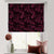 Tropical Palm Floral Rosewood Pink Satin Roman Blind (DS258H)