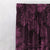 Tropical Palm Floral Rosewood Pink Heavy Satin Blackout curtains Set Of 2 - (DS258H)
