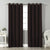 Jacquard Room Darkening Curtains in Mahogany Brown Set Of 2 - (P258)